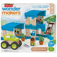 Fisher-Price: Wonder Makers pobrežný bungalov 35 dielna stavebnica - Mattel