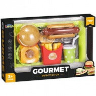 Gourmet Fast Food menu s podnosom