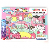 Hello Kitty záhradné párty 104 dielne puzzle -  Clementoni