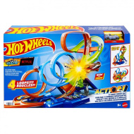 Hot Wheels: Dvojitá-Dvojitá Slučka dráhová sada - Mattel