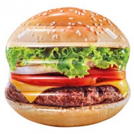 Intex: Hamburger nafukovací gumový matrac 145x142cm