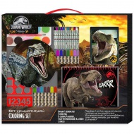 Luna: Jurassic World set na vyfarbovanie so šablónou a nálepkou 54x47cm