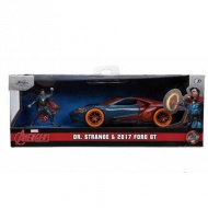 Marvel: Dr. Strange figúrka a model auta 2017 Ford GT 1/32 - Simba Toys