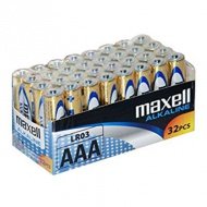 Maxell: Alkalické tenké stužkové batérie 1.5V AAA LR03 32ks fóliové balenie