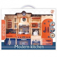 Modern Kitchen modro-oranžová kuchynská súprava so svetlom a zvukom