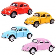 Naťahovacie autíčko Volkswagen Beetle so svetlom a zvukom 1/32 rôzne druhy