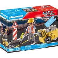 Playmobil: City Action Stavebný robotník s frézou (71185)