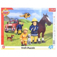 Požiarnik Sam: Vždy na stráži 25 dielne puzzle rámové puzzle - Trefl