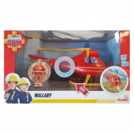 Požiarnik Sam: Wallaby herný set so svetlom a zvukom, s príslušenstvom - Simba Toys