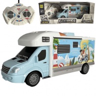 RC Holiday Travel karavan na diaľkové ovládanie so svetlom 27MHz 1/32  20cm