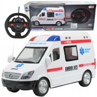 RC Sanitka so svetelnými efektmi na diaľkové ovládanie 1/48  27 MHz 23cm