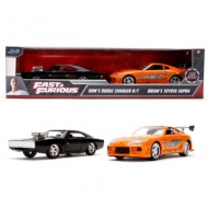 Rýchlo a zbesilo: Twin Pack Dodge Charger R/T a Toyota Supra kovové vozidlá 1/32 - Simba Toys