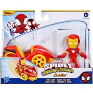 Spiderman: Spidery a jeho úžasní priatelia Ironman figúrka s autom - Hasbro