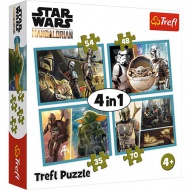 Star Wars: The Mandalorian 4v1 puzzle -- Trefl