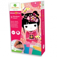 Stick'N Fun set na výrobu mozaikového obrazu - Kokeshi