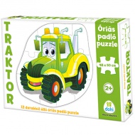 Traktor obrovské podlahové puzzle 12 dielny set