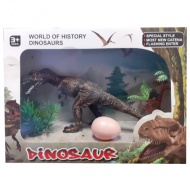 Triceratops dinosaurus figúrka s vajcom a rastlinami