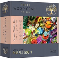 Wood Craft: Farebné koktejly 500+1-dielne drevené puzzle - Trefl