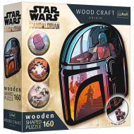 Wood Craft: Star Wars - Mandalorián 160 ks prémiové drevené puzzle - Trefl