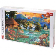 Život na ostrove 3000 dielne puzzle - Trefl