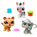 Littlest Pet Shop: Zebra, tiger, pavián 3-figúrkový balíček - Country vibes 2. séria