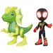 Spidey a jeho úžasní priatelia - Miles Morales a Elektrosaurus Dino-Sieť Akčná figúrka Sada - Hasbro