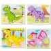 Dinosaurus drevené puzzle vo viacerých variantoch